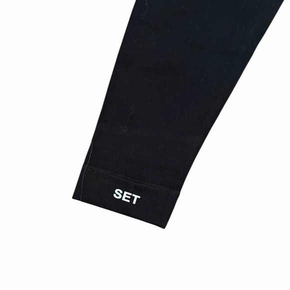 Set Active Sportbody Black Leggings Full Length Size Medium - Picture 2 of 4